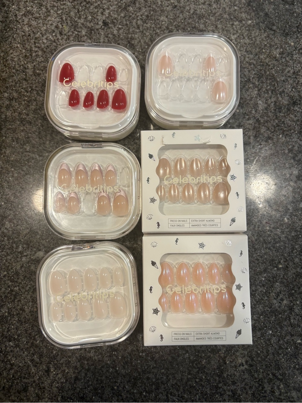 Celebritips — Red & Nude Assorted Press On Nails